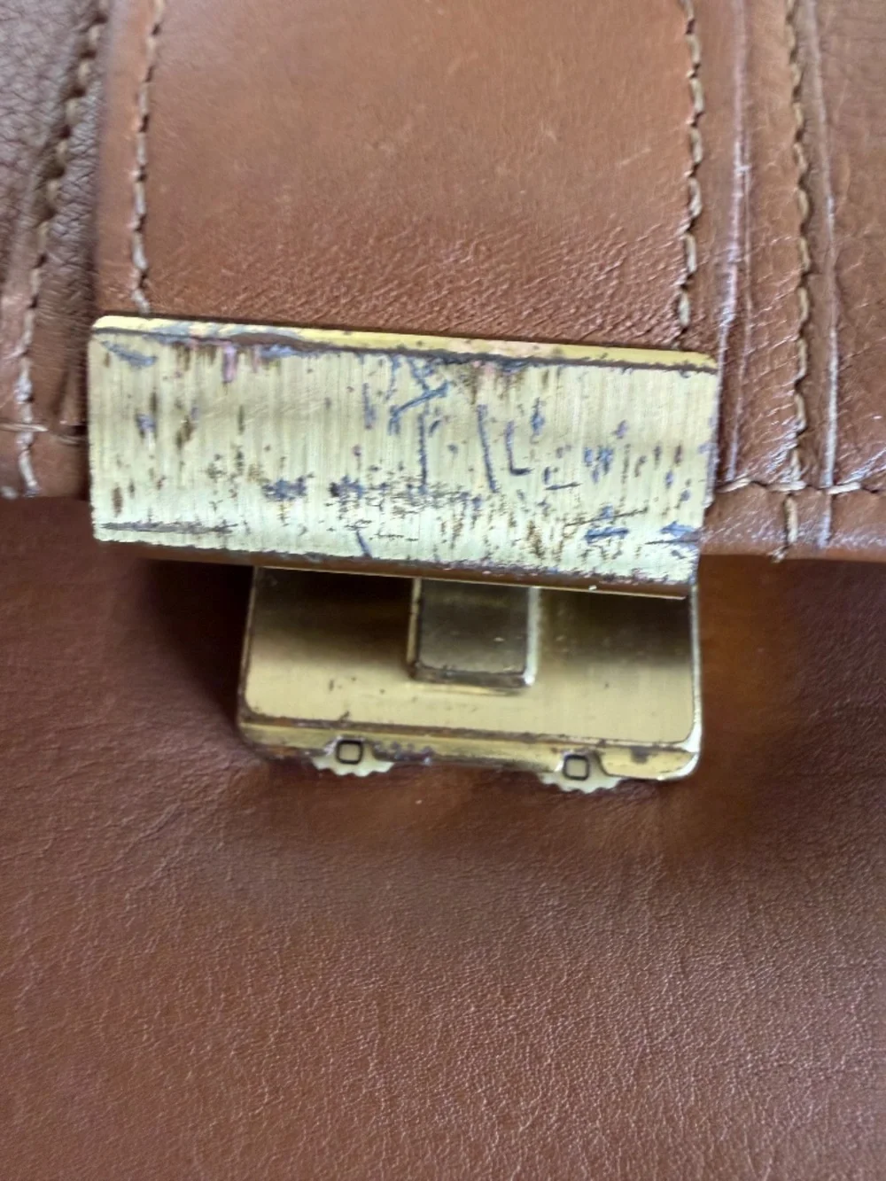 Vintage Cole Haan Leather Messenger Bag